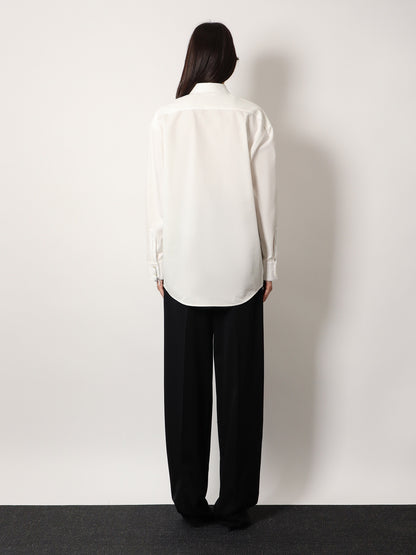 Certified cotton shirt with Monogram embroidery thumbnail