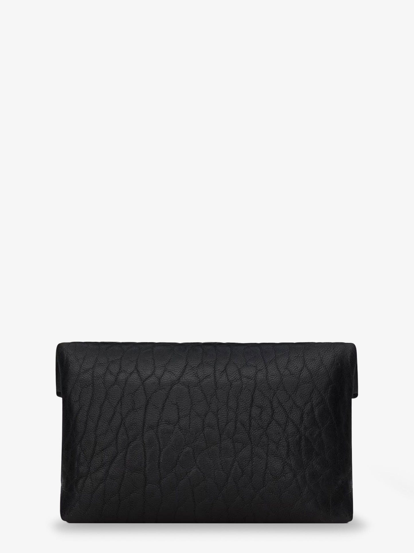 Leather Envelope card holder with Metal Cassandre logo