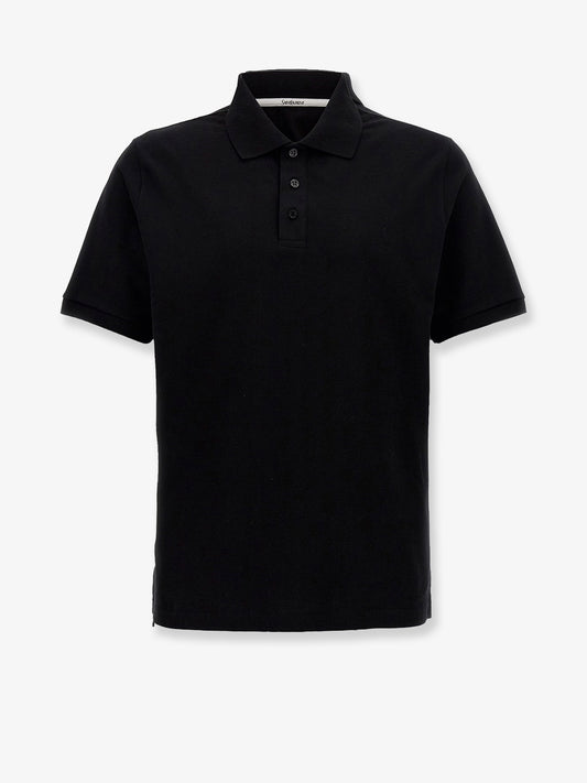 Cotton blend polo shirt with Cassandre embroidery