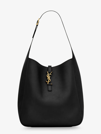 Le 5 à 7 hammered leather shoulder bag thumbnail