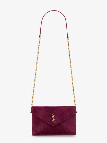 Suede crossbody with metal Cassandre logo thumbnail
