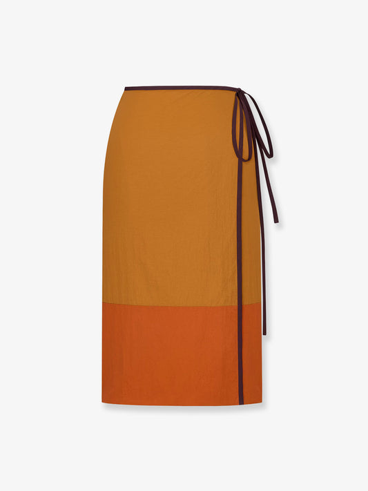 Nylon pencil skirt