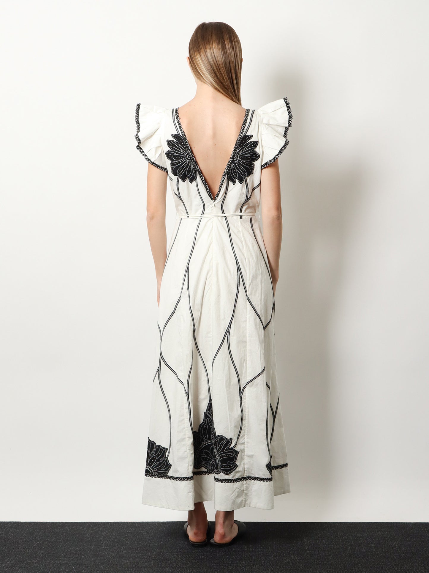 Vittorio cotton long dress