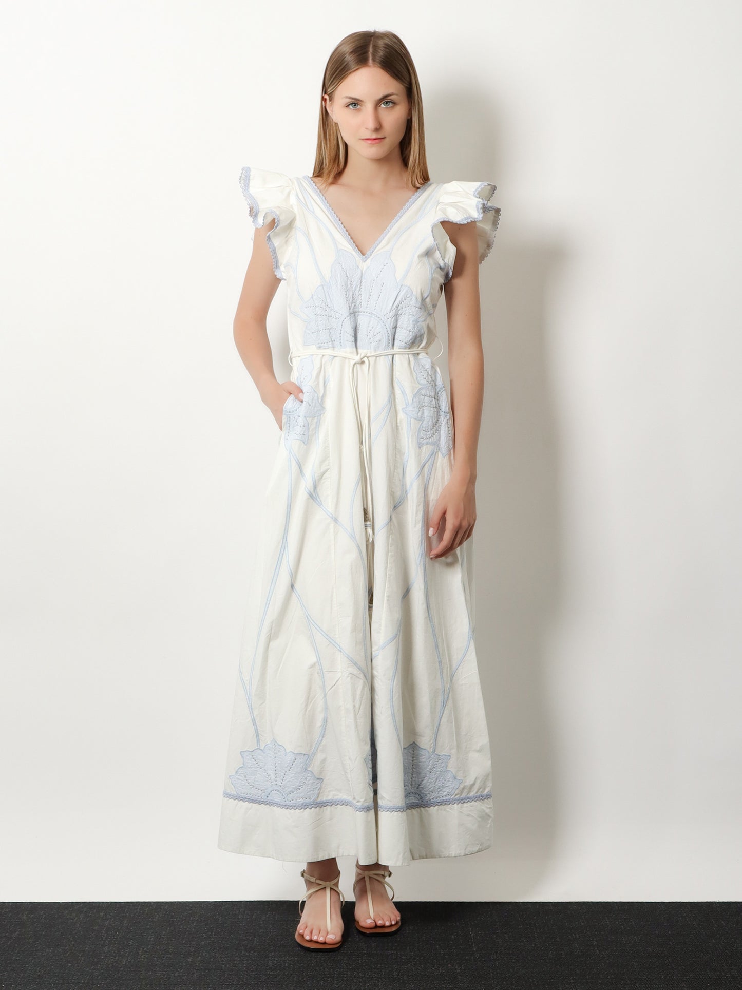 Vittorio cotton long dress