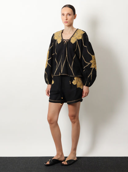 Vareli linen and cotton shorts thumbnail