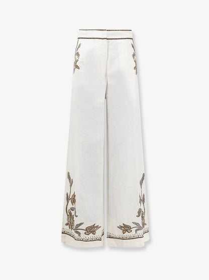 Sorelle linen and cotton trousers thumbnail