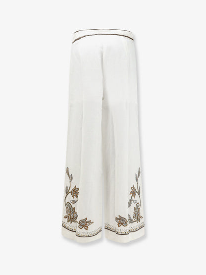 Sorelle linen and cotton trousers thumbnail