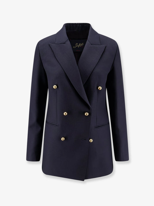 Berry virgin wool blazer