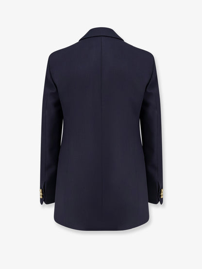 Berry virgin wool blazer thumbnail