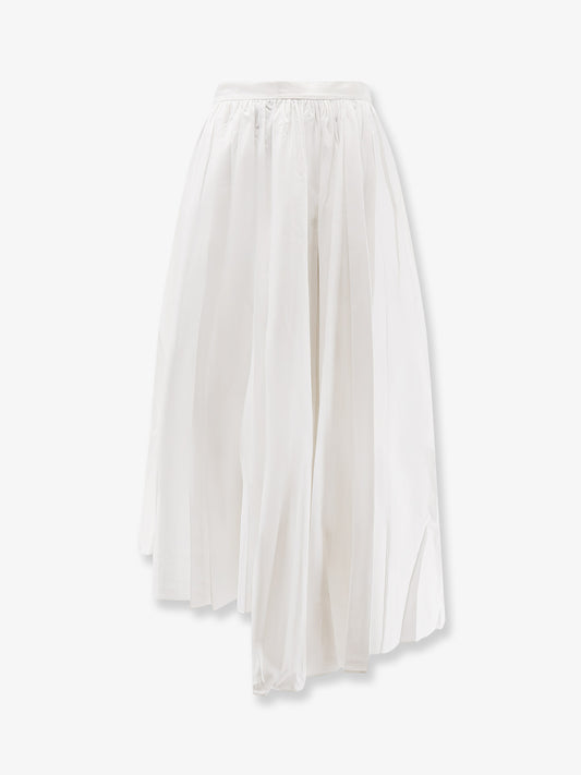 Asymmetrical cotton skirt