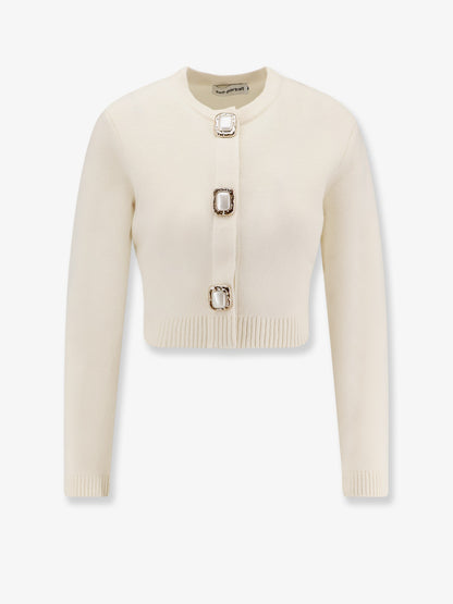 Cropped wool cardigan thumbnail