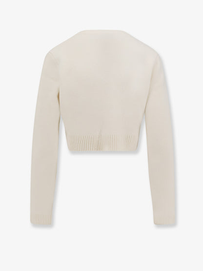 Cropped wool cardigan thumbnail