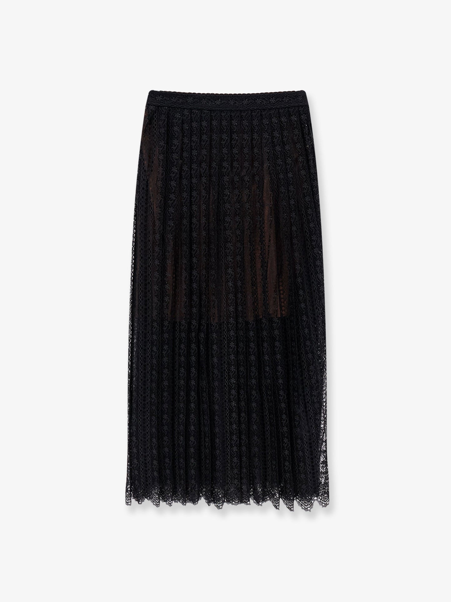 Organdis and lace skirt