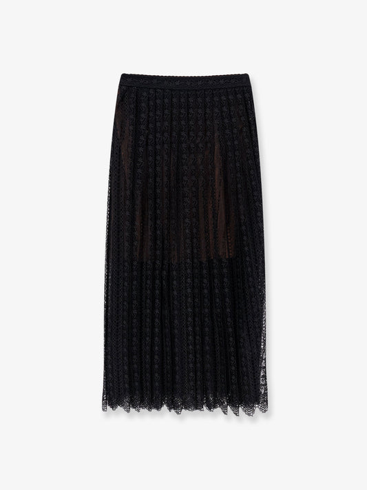 Organdis and lace skirt