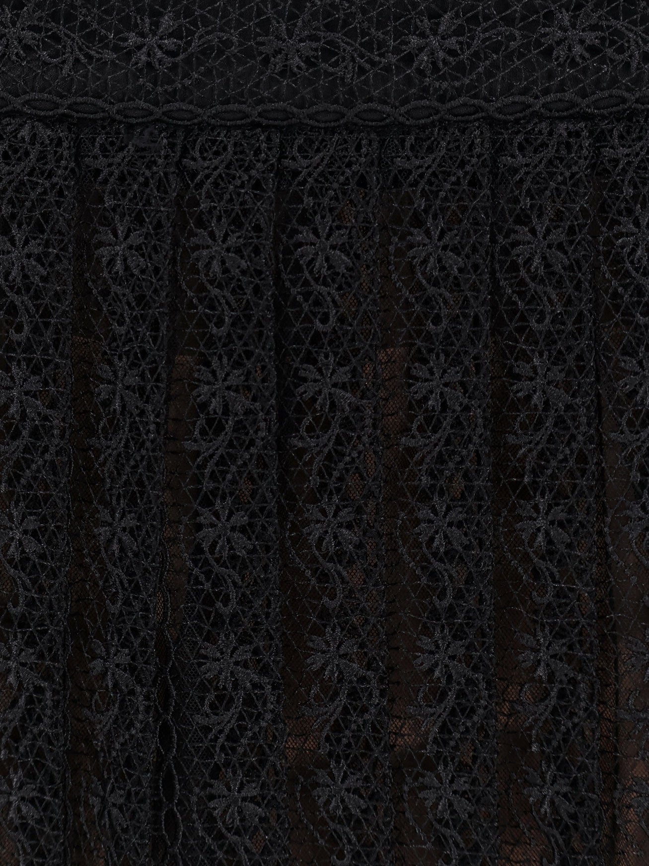 Organdis and lace skirt