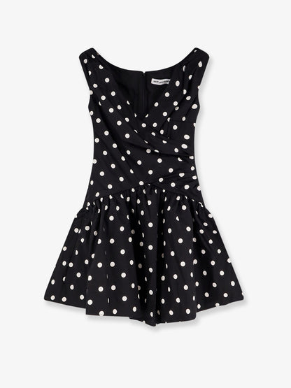 Polka-dots cotton mini dress thumbnail