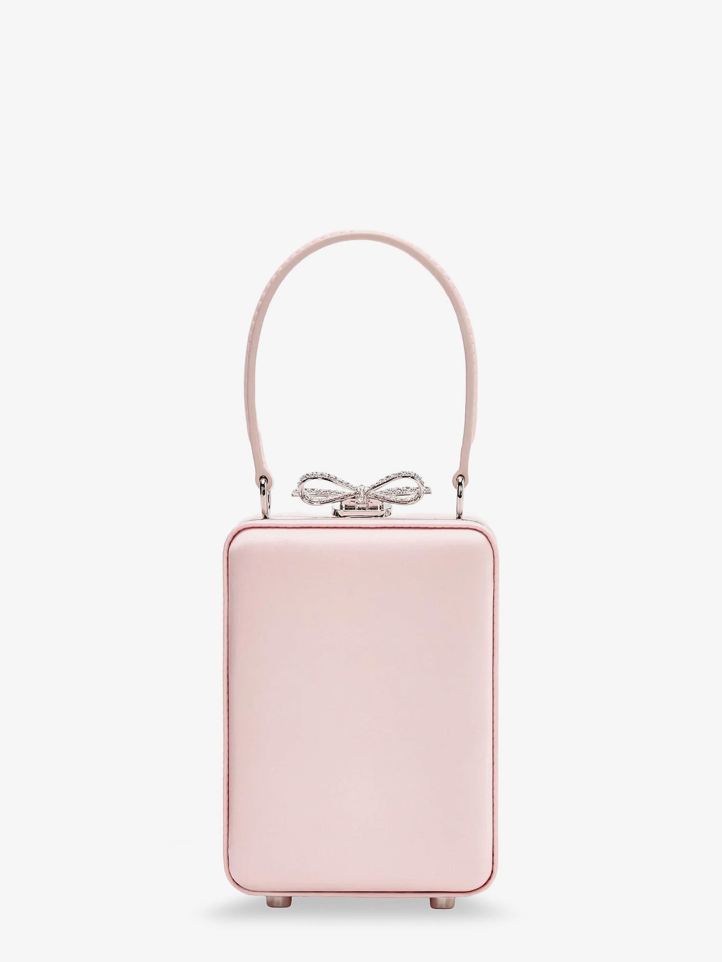 Satin crossbody bag with crystal details