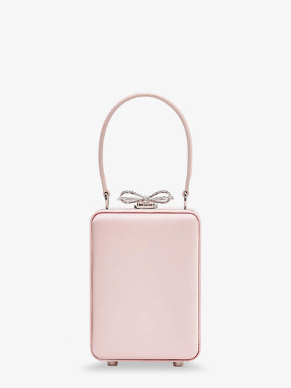 Satin crossbody bag with crystal details thumbnail