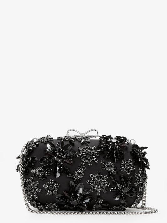 Crystals clutch bag