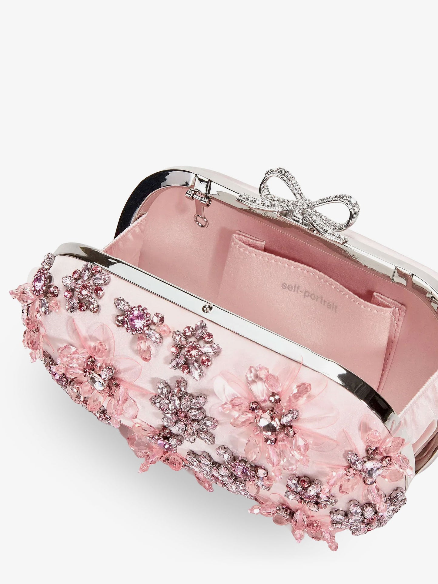 Clutch bag with crystals