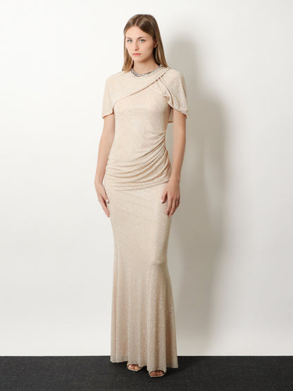Vestito maxi con strass thumbnail