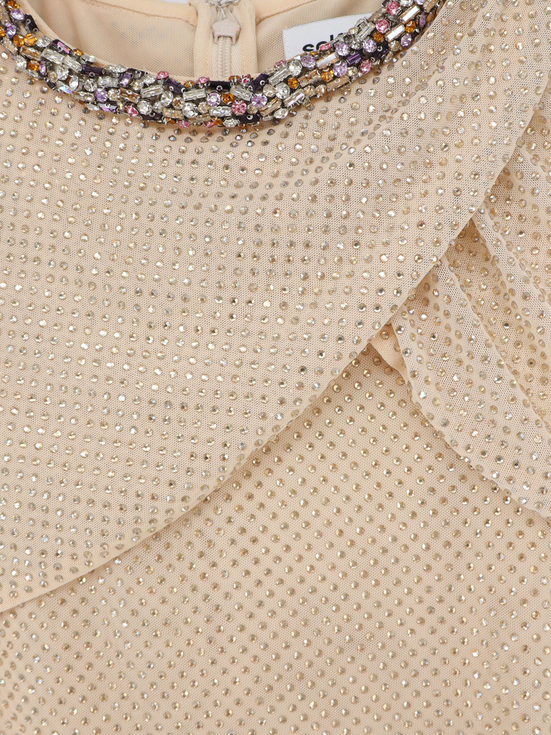 Vestito maxi con strass