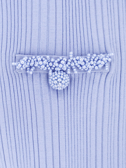 Ribbed knitted mini dress thumbnail