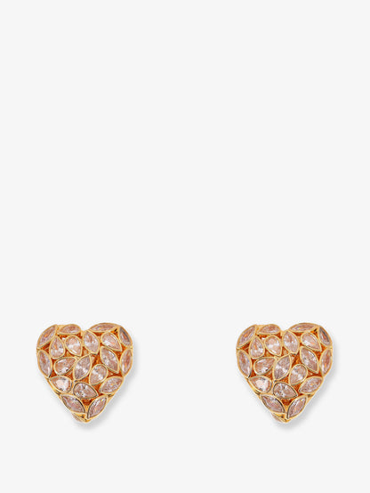 Gold brass earrings thumbnail