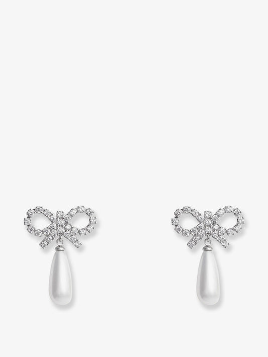 Silver brass earrings