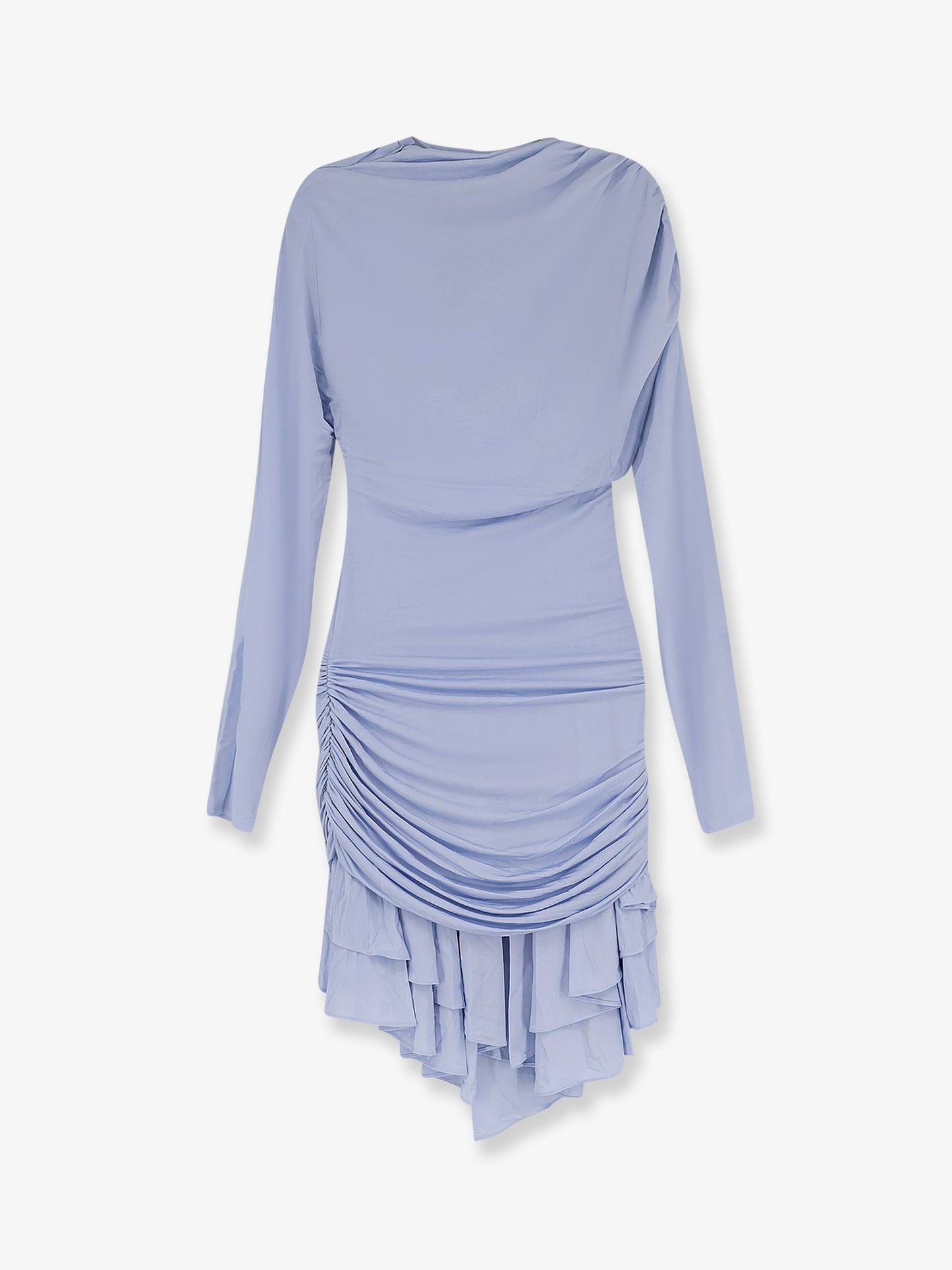 Gathered jersey mini dress
