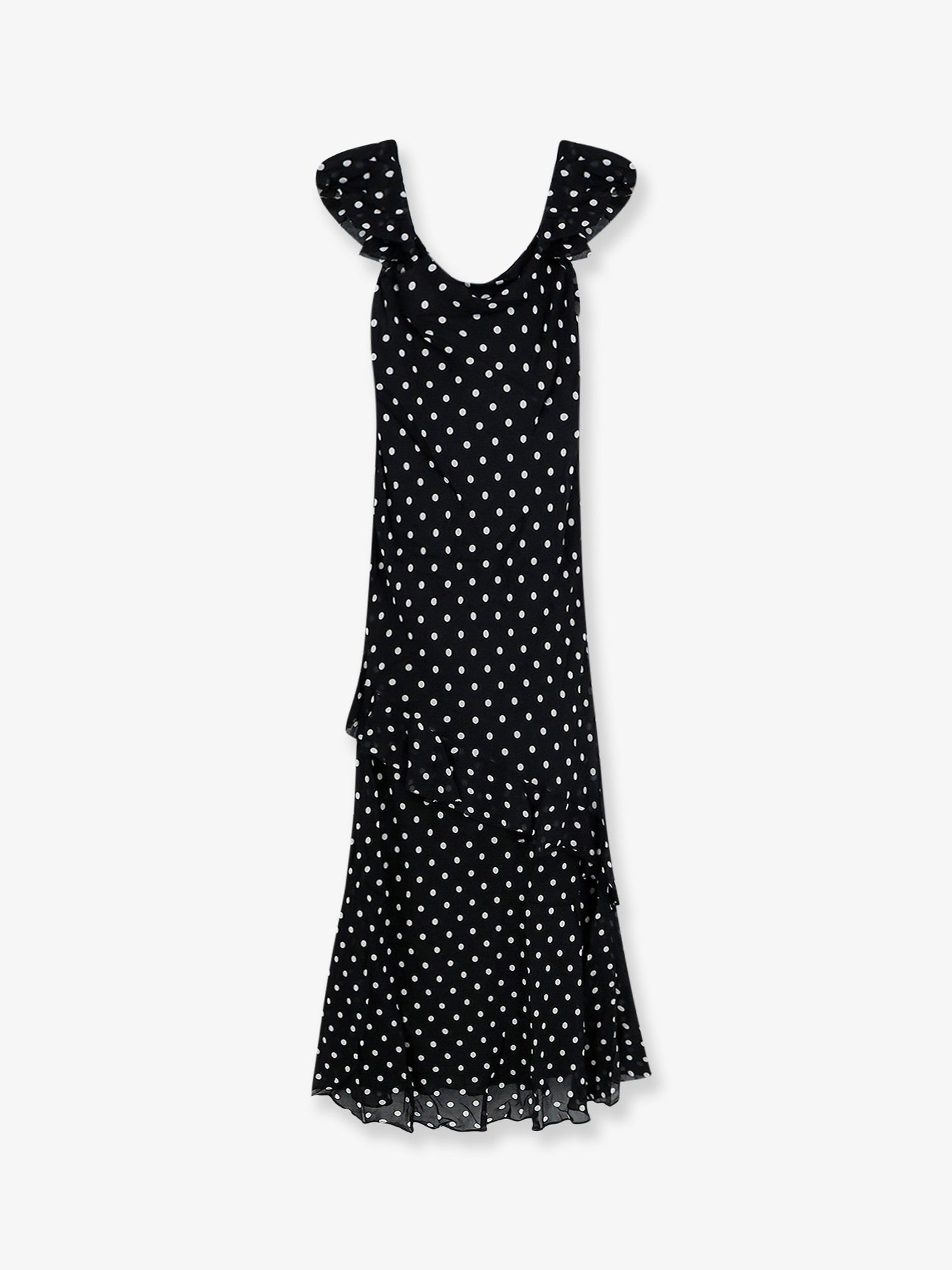 Vestito a pois in viscosa