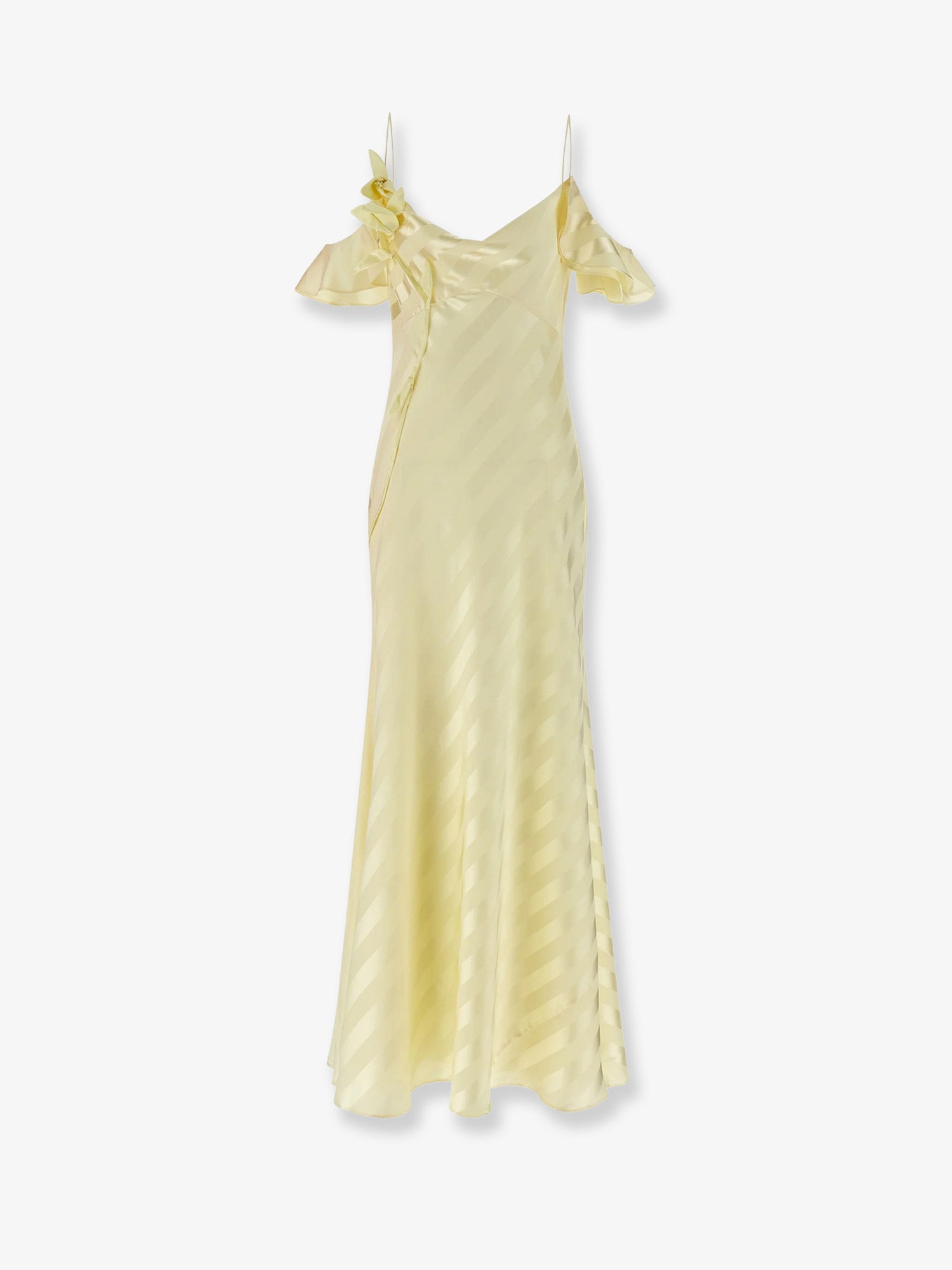 Striped satin long dress SELF PORTRAIT - Nugnes1920