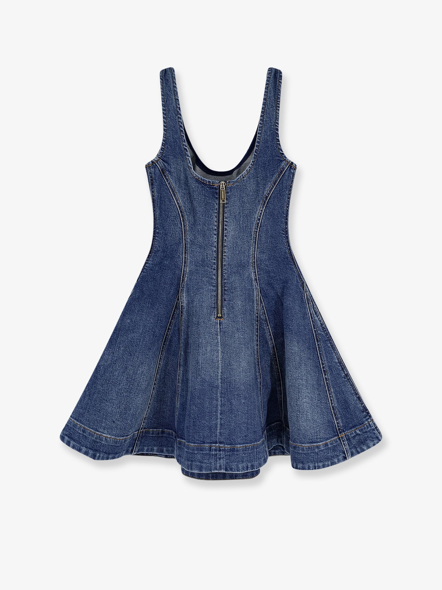 Vestito Mini Flared in denim