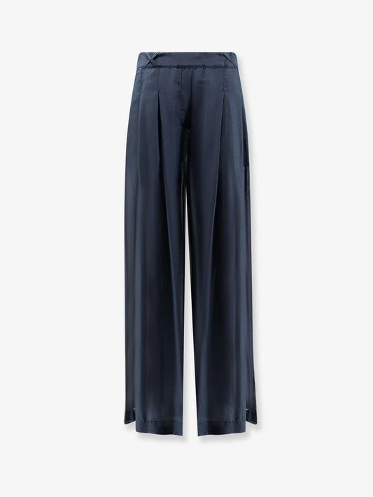 Cotton and silk trousers