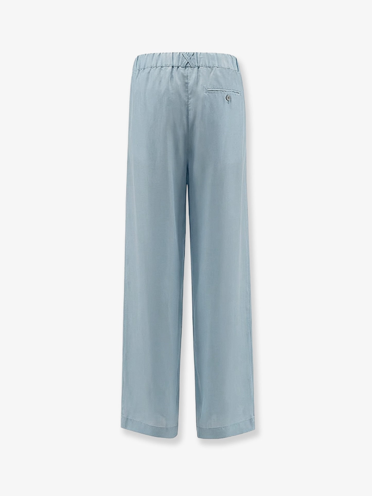 Cotton and silk trousers