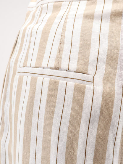 Striped linen trousers thumbnail