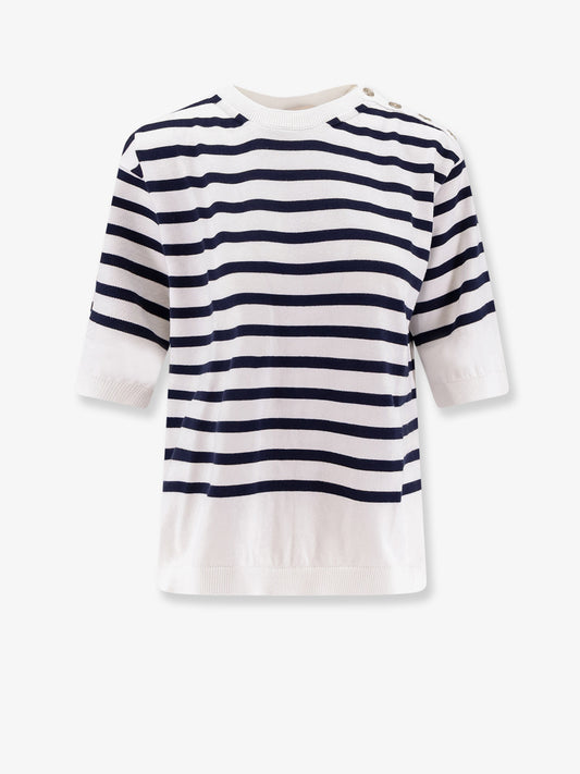 Striped cotton sweater