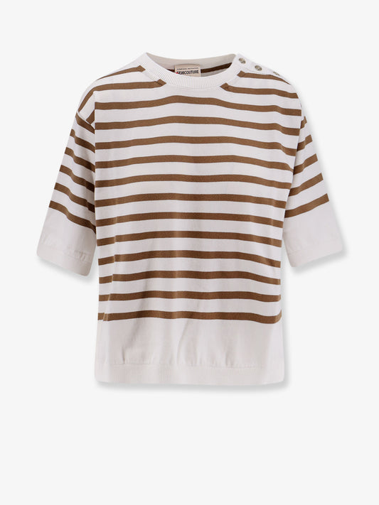 Striped cotton sweater