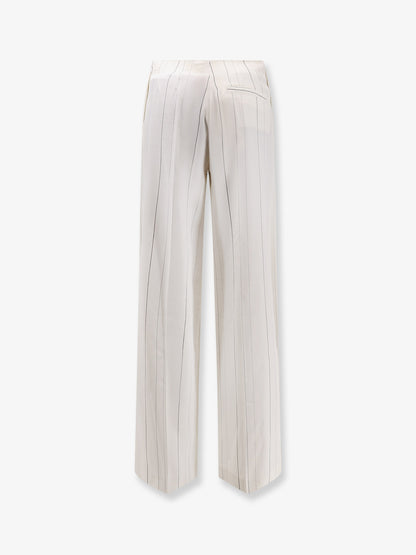 Viscose and virgin wool trousers thumbnail