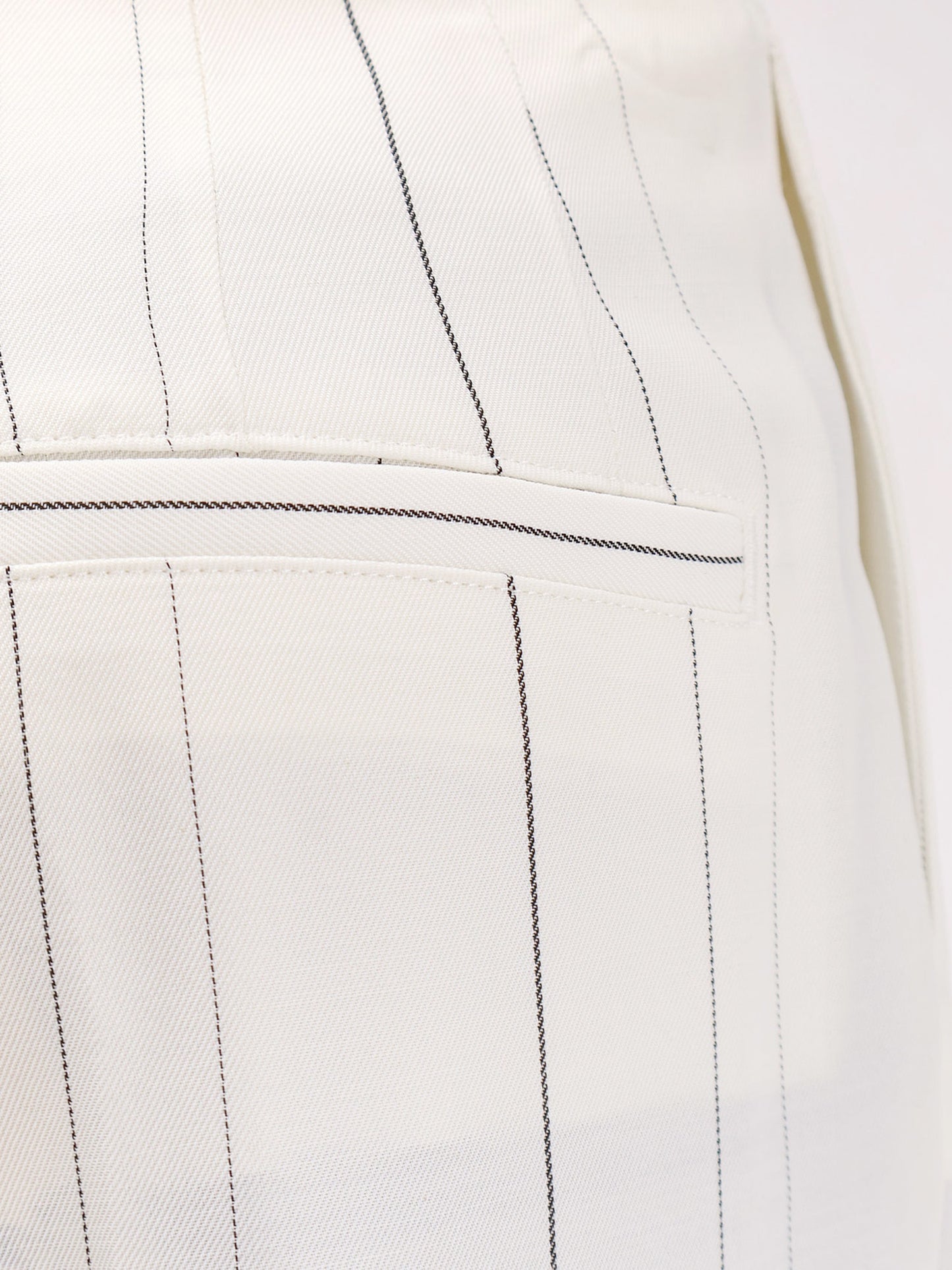 Viscose and virgin wool trousers