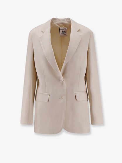 Single-breasted viscose blazer thumbnail