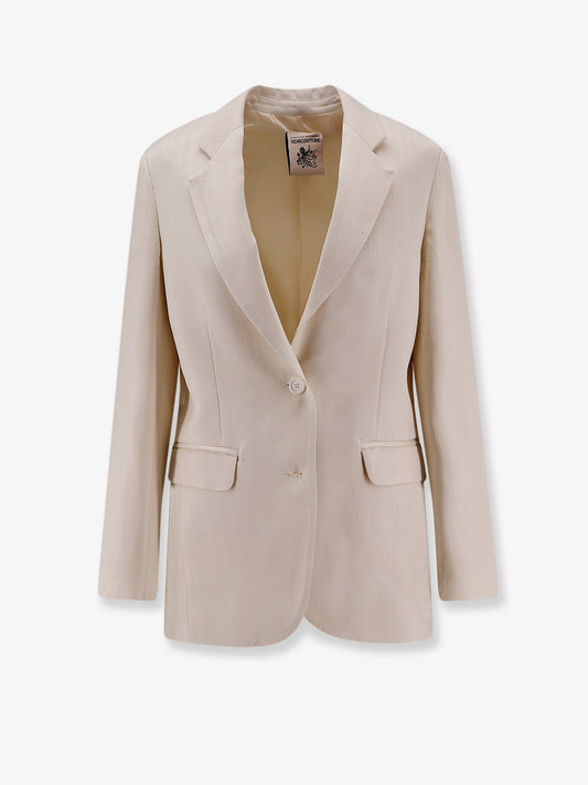 Single-breasted viscose blazer