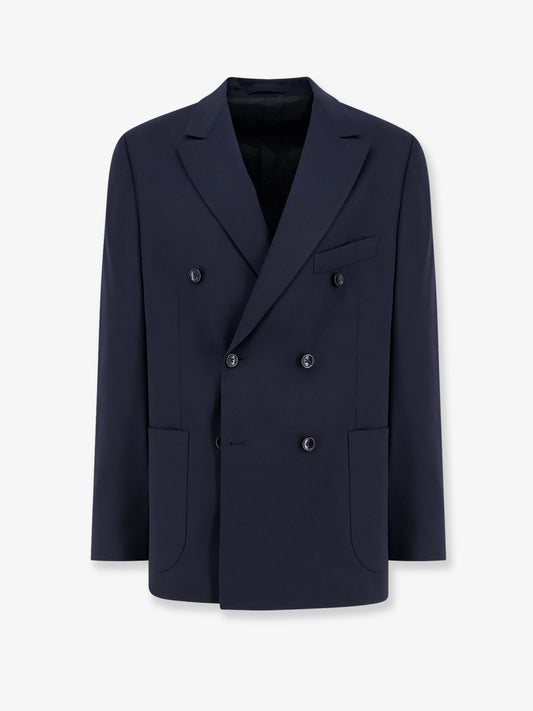Stretch wool blazer