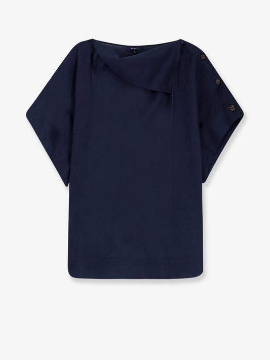Issa top in linen blend