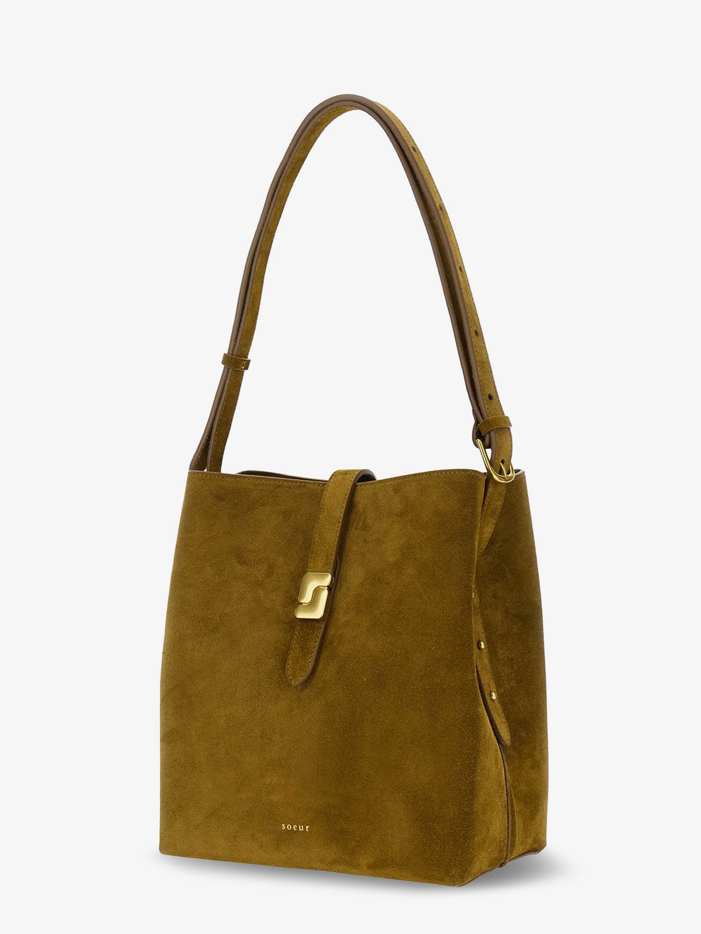 Bello suede shoulder bag
