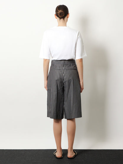 Henna striped cotton bermuda shorts thumbnail