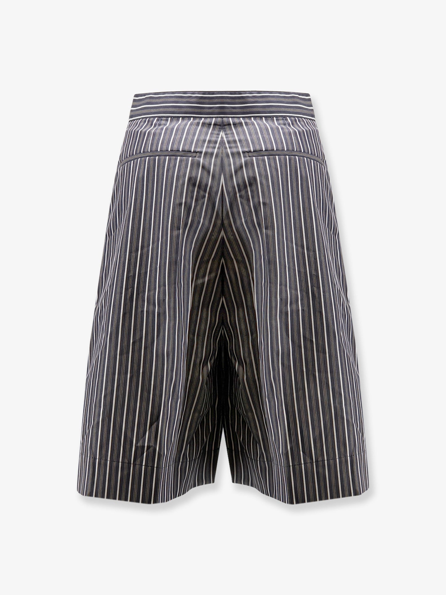Henna striped cotton bermuda shorts