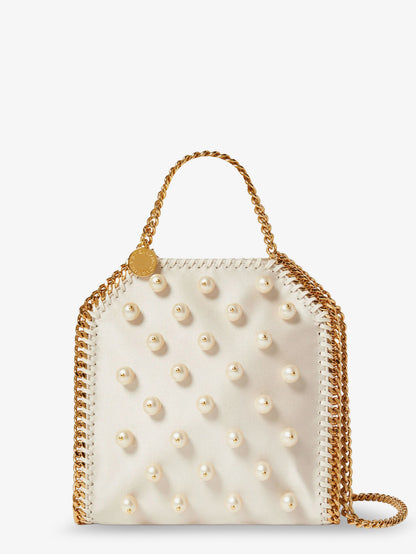 Falabella satin crossbody bag with vegan pearl detail thumbnail