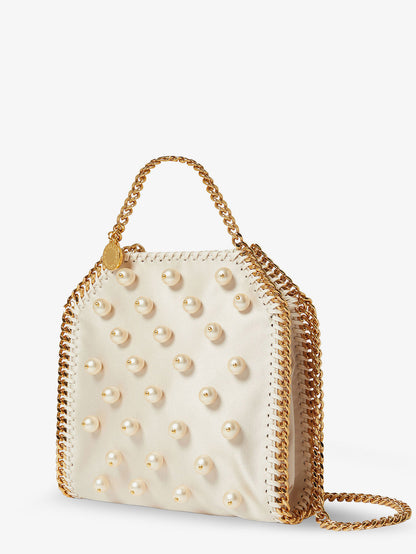 Falabella satin crossbody bag with vegan pearl detail thumbnail