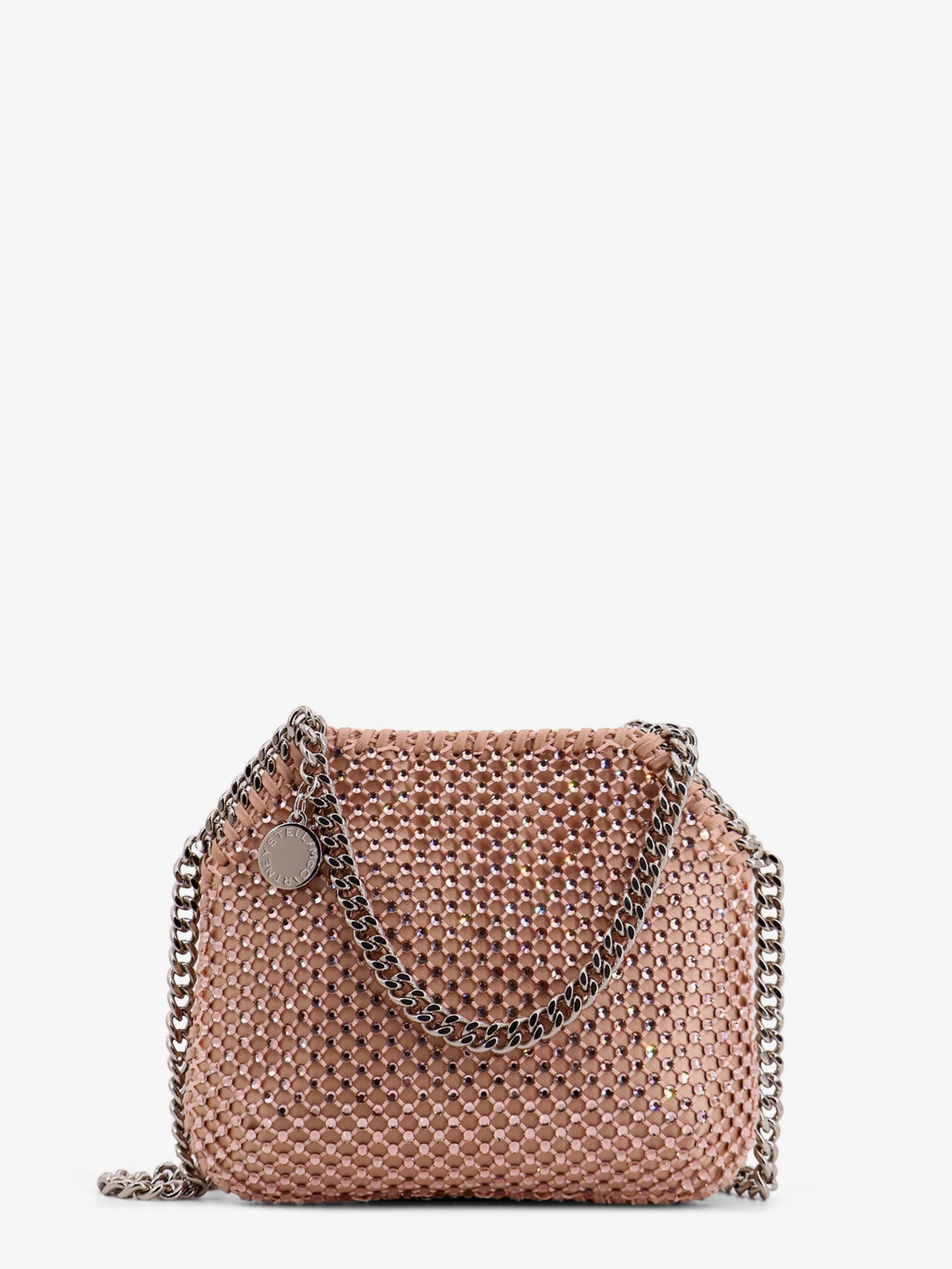 Falabella Mini mesh and crystal crossbody bag